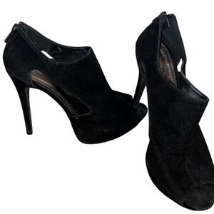 Sexy Peak-Toe Black Women's High Heels